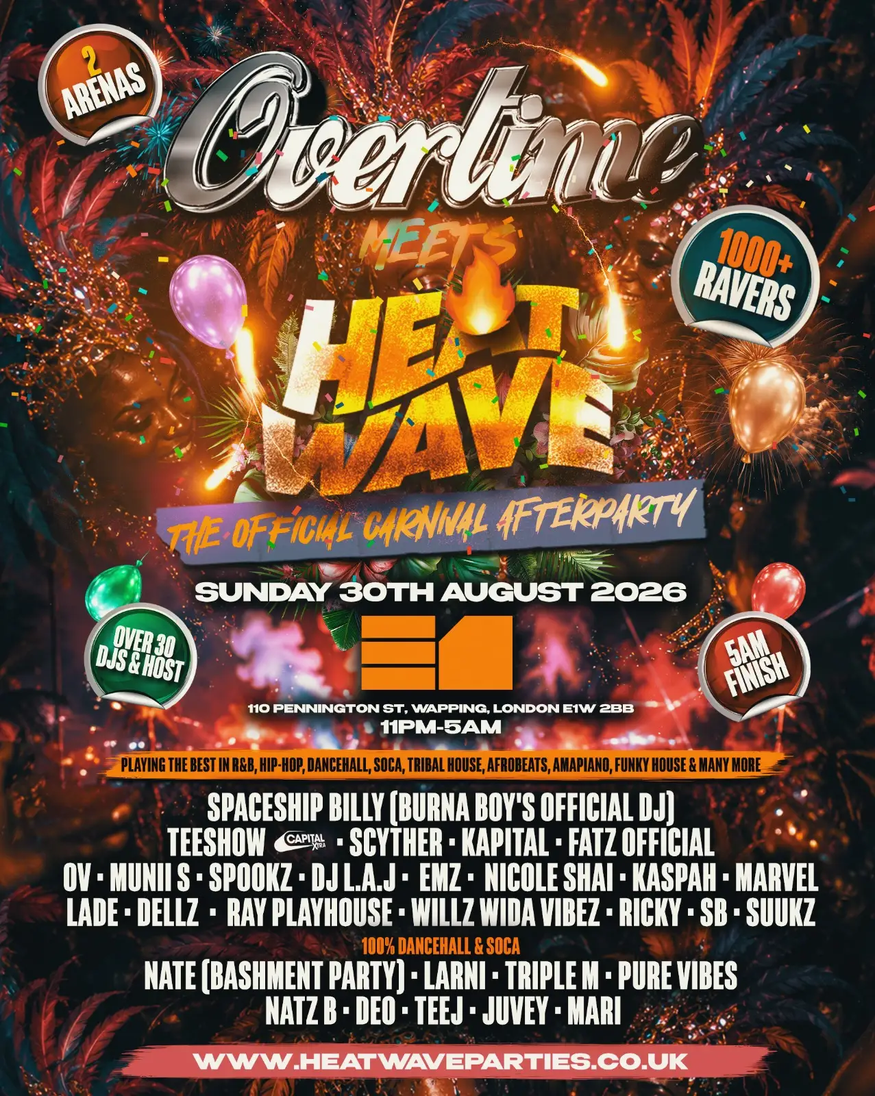 Bank Holiday Carnival After Party