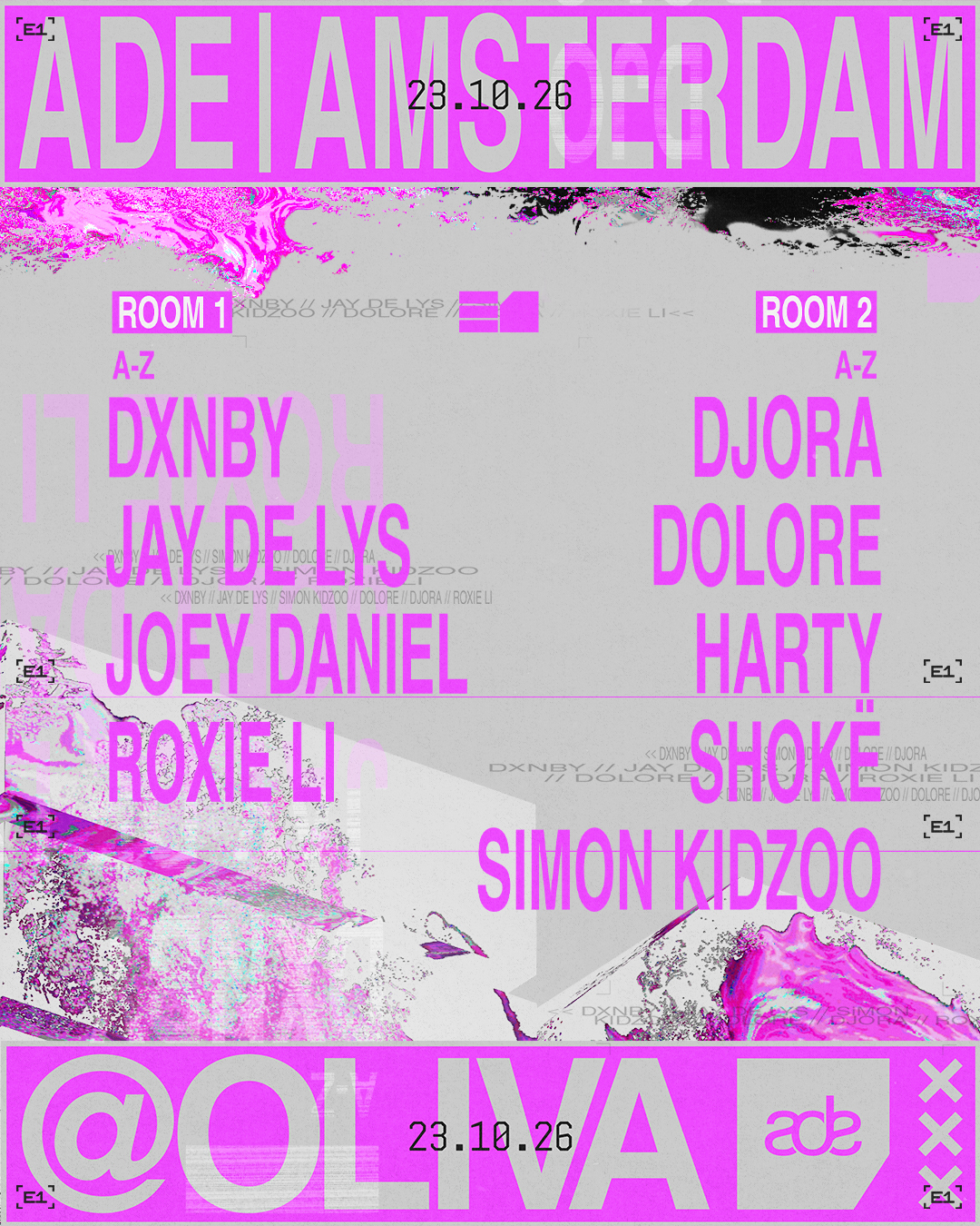 E1 ADE: DXNBY, Jay de Lys, Simon Kidzoo