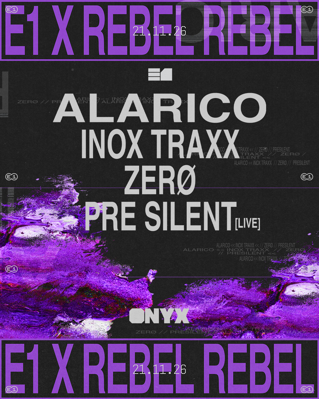 Alarico, Inox Traxx, Zerø, Pre Silent (live)
