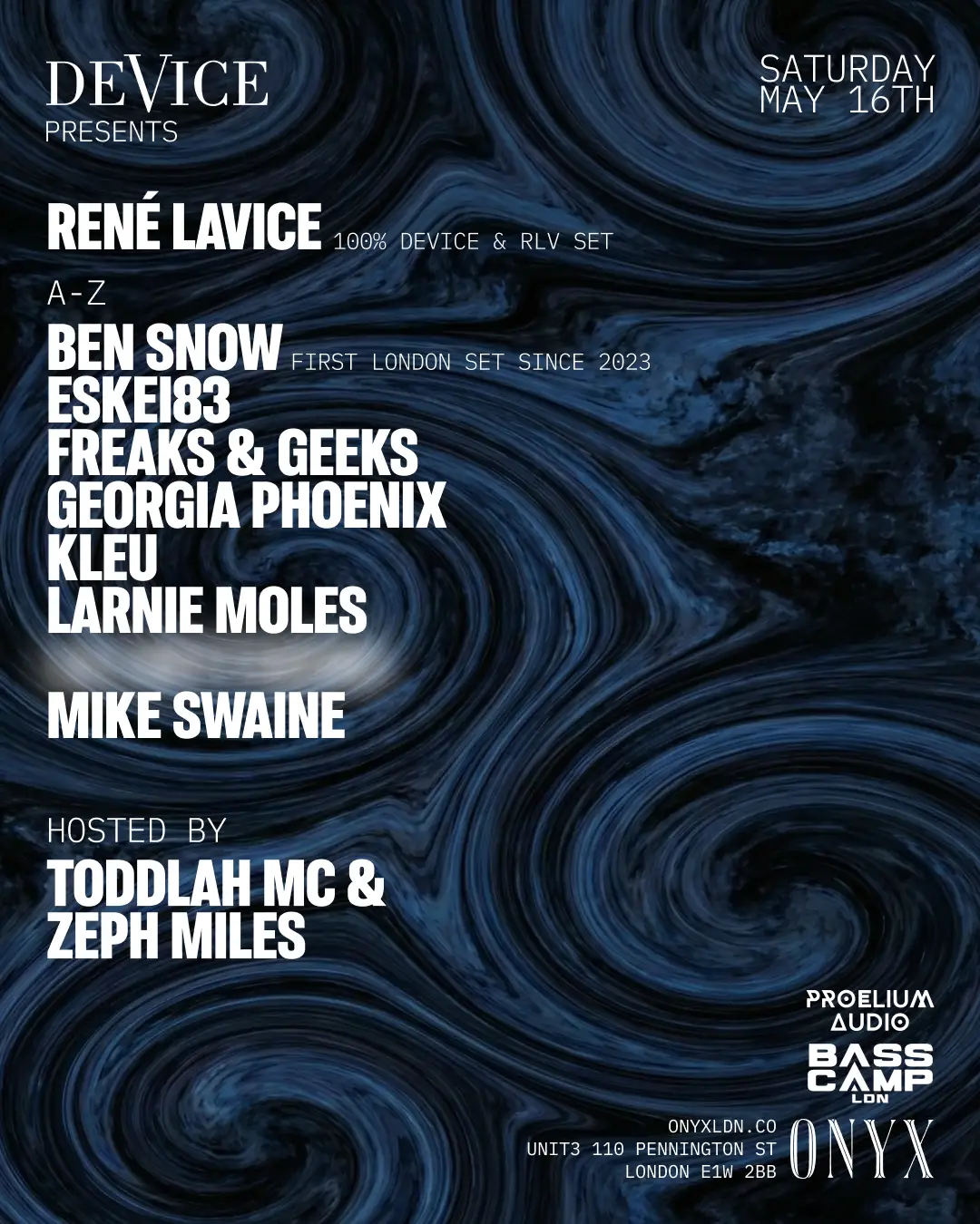 DeVice presents Rene LaVice, Ben Snow, ESKEI83, Freaks & Geeks, & Kleu